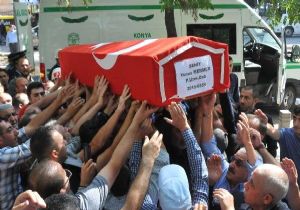 Konya Şehidini Uğurladı